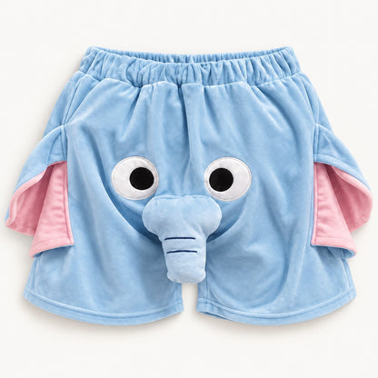 Blue elephant trunk shorts