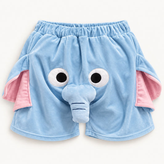 Blue elephant trunk shorts