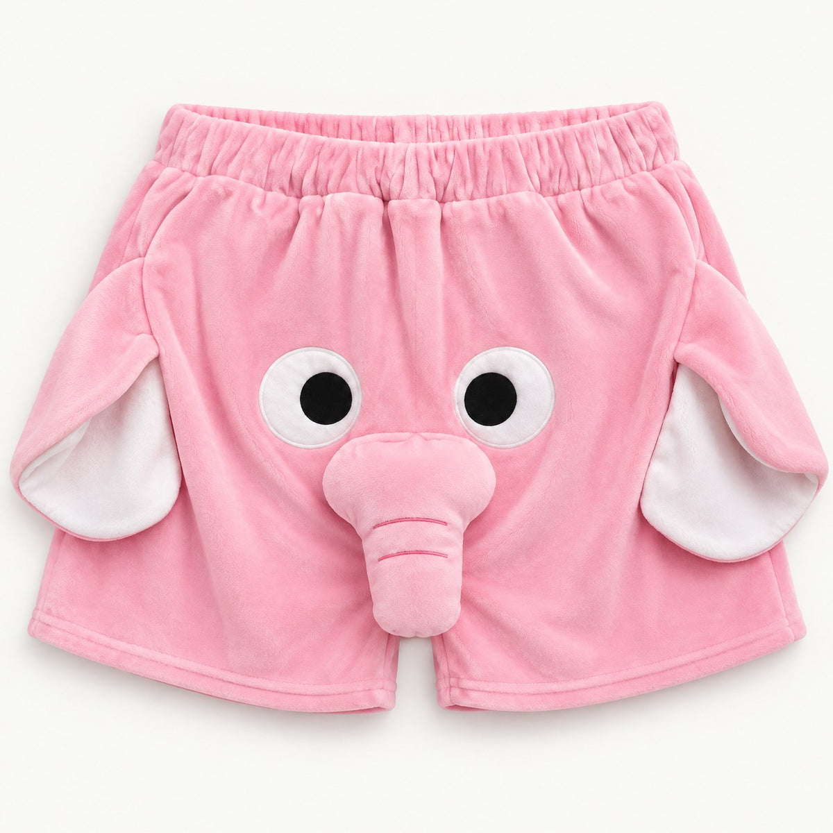 Pink elephant trunk shorts