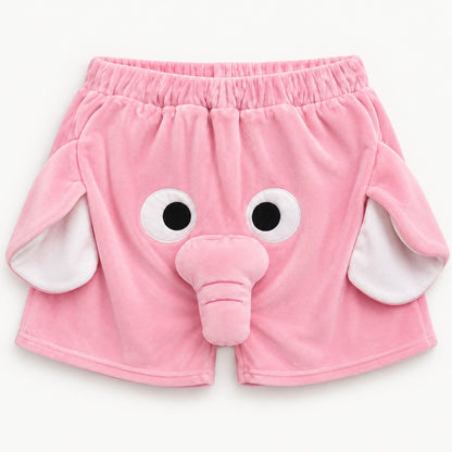 Pink elephant trunk shorts