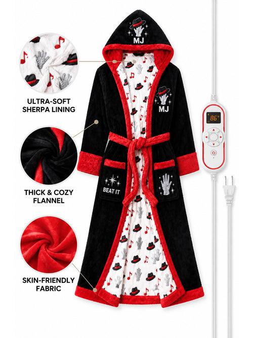 King of Cozy heated robe features